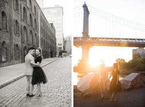 Anniversary session in Brooklyn at the Brooklyn Bridge.