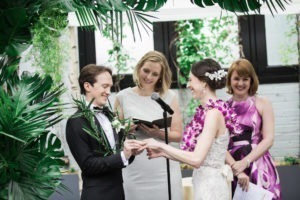 Wedding at 501 Union in Brooklyn. Photos by Kelly Kollar Photography.