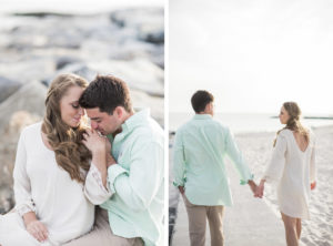 Engagement session in Long Beach, New York.