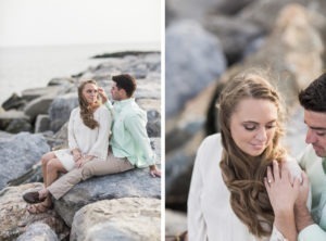 Engagement session in Long Beach, New York.
