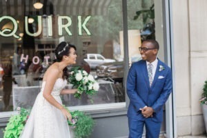 Wedding at The Quirk Hotel and the Hofheimer Building in Richmond, Virginia. Photos by Kelly Kollar Photography.