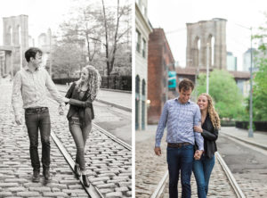 Engagement session in park slope and dumbo, Brooklyn.