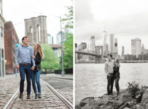 Engagement session in park slope and dumbo, Brooklyn.