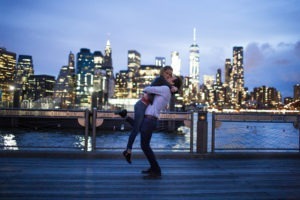 Engagement session in park slope and dumbo, Brooklyn.