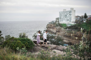 Engagement photos in Vaucluse in Sydney, Australia. Photos by Kelly Kollar Photography.