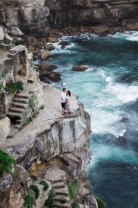Engagement photos in Vaucluse in Sydney, Australia. Photos by Kelly Kollar Photography.