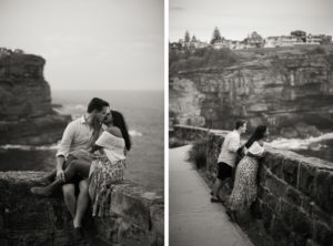 Engagement photos in Vaucluse in Sydney, Australia. Photos by Kelly Kollar Photography.