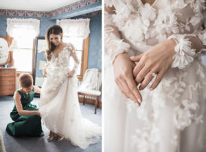 Winter wedding in Stone Harbor, New Jersey.