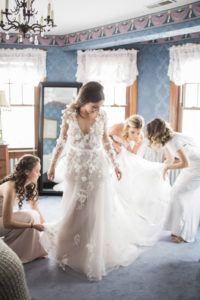 Winter wedding in Stone Harbor, New Jersey.