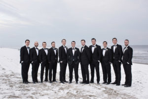 Winter wedding in Stone Harbor, New Jersey.