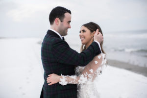 Winter wedding in Stone Harbor, New Jersey.