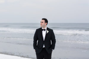 Winter wedding in Stone Harbor, New Jersey.