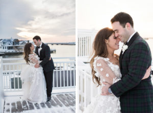 Winter wedding in Stone Harbor, New Jersey.