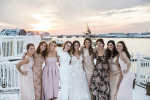 Winter wedding in Stone Harbor, New Jersey.