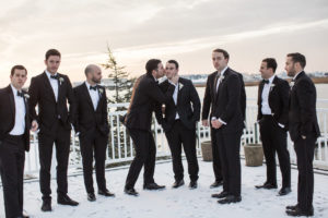 Winter wedding in Stone Harbor, New Jersey.