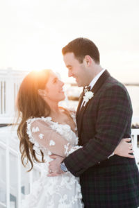 Winter wedding in Stone Harbor, New Jersey.