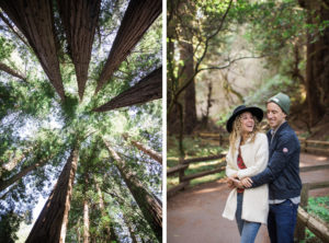 Muir Woods Redwoods engagement session outside San Francisco.