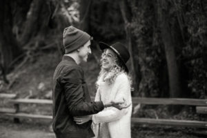 Muir Woods Redwoods engagement session outside San Francisco.