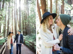 Muir Woods Redwoods engagement session outside San Francisco.