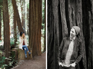 Muir Woods Redwoods engagement session outside San Francisco.