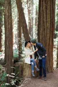Muir Woods Redwoods engagement session outside San Francisco.