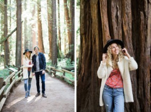 Muir Woods Redwoods engagement session outside San Francisco.