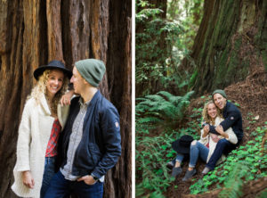 Muir Woods Redwoods engagement session outside San Francisco.