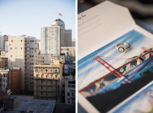 Wedding in San Francisco with photos in Baker Beach and the Haight Ashbury.
