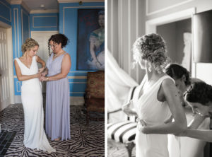 Wedding in San Francisco with photos in Baker Beach and the Haight Ashbury.
