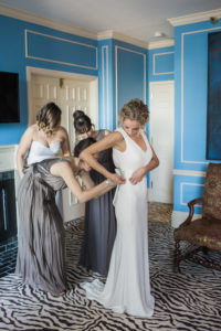 Wedding in San Francisco with photos in Baker Beach and the Haight Ashbury.