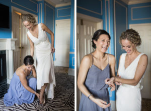 Wedding in San Francisco with photos in Baker Beach and the Haight Ashbury.