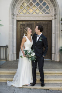 Wedding in San Francisco with photos in Baker Beach and the Haight Ashbury.