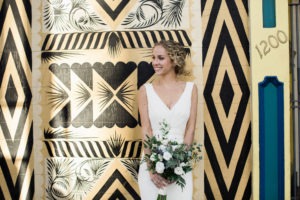 Wedding in San Francisco with photos in Baker Beach and the Haight Ashbury.