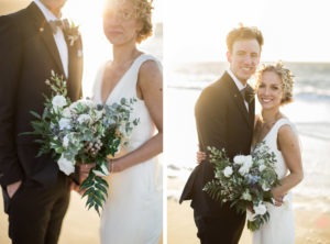 Wedding in San Francisco with photos in Baker Beach and the Haight Ashbury.