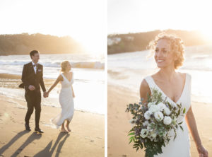Wedding in San Francisco with photos in Baker Beach and the Haight Ashbury.