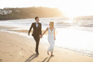 Wedding in San Francisco with photos in Baker Beach and the Haight Ashbury.