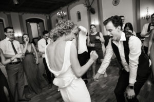 Wedding in San Francisco with photos in Baker Beach and the Haight Ashbury.