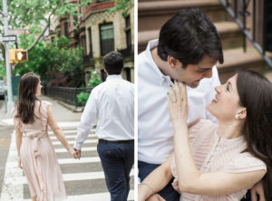 Engagement in Park Slope and Brooklyn Bridge, Brooklyn.