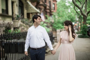 Engagement in Park Slope and Brooklyn Bridge, Brooklyn.