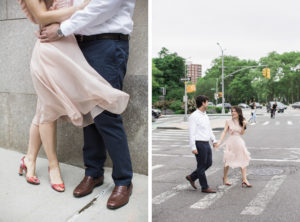 Engagement in Park Slope and Brooklyn Bridge, Brooklyn.