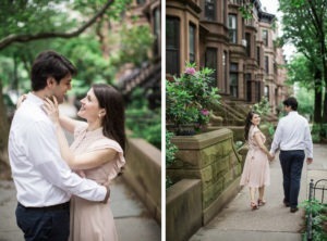 Engagement in Park Slope and Brooklyn Bridge, Brooklyn.