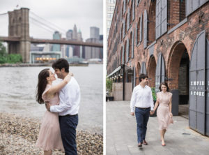 Engagement in Park Slope and Brooklyn Bridge, Brooklyn.