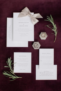 A wedding day invitation. Photo by Kelly Kollar Photography.